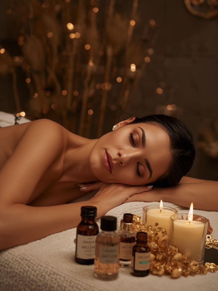 Kobieta podczas masażu - masaże relakacyjne Dębówka Clinic Lublin