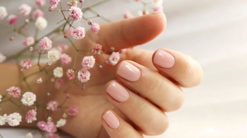 Zdjęcie delikatnego manicure